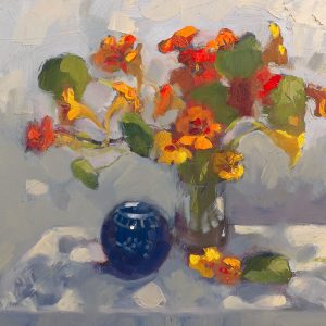 Blue China and Flowers